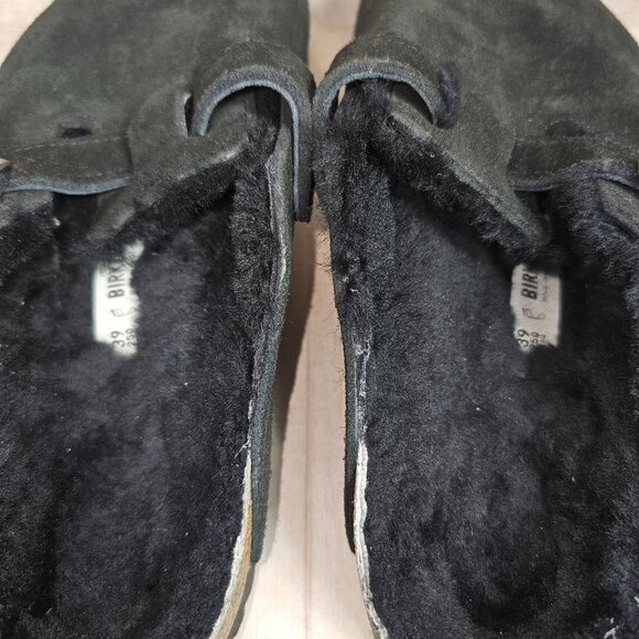 Birkenstock Size 39 Boston Shearling Leather Clogs - Picture 7 of 13